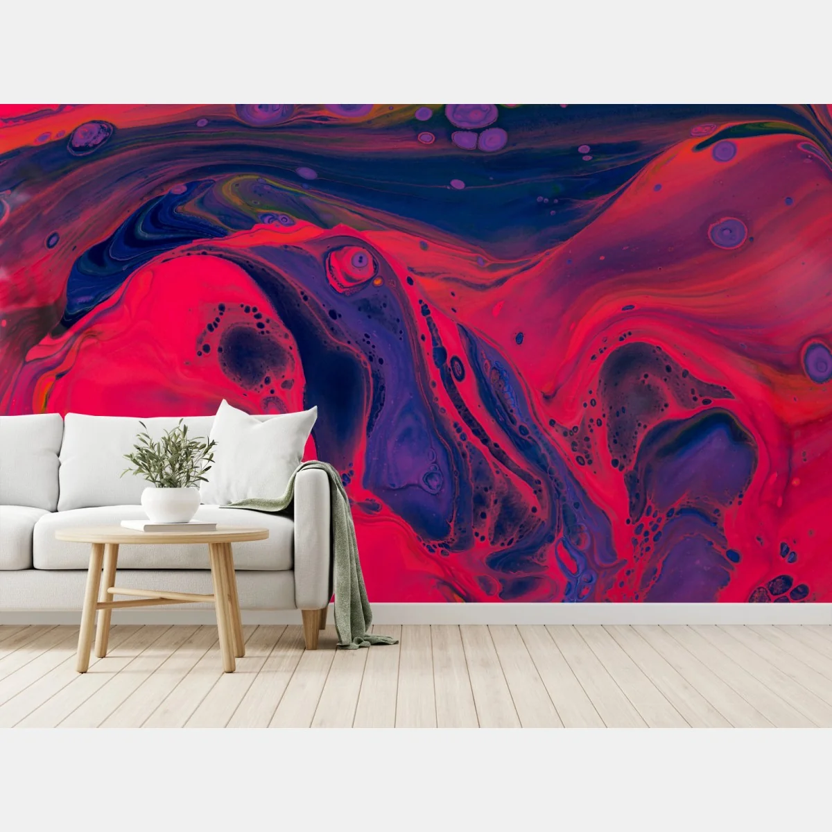 Fototapete leuchtende pinke abstrakte flüssige kunst – Wallnifity® Fototapete leuchtende pinke abstrakte flüssige kunst – Wallnifity®