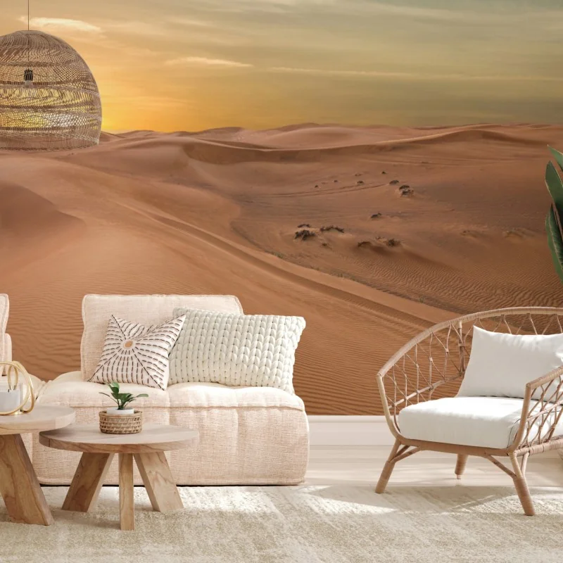 Fototapete sonnenuntergang über der wüste VAE