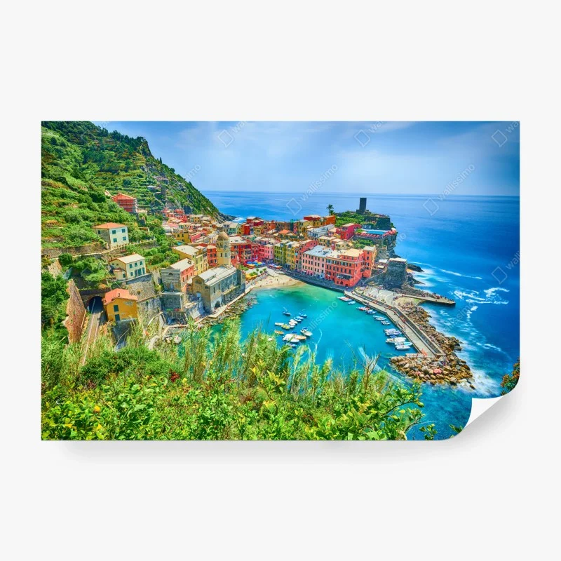 Fototapete Vernazza bunte küstenstadt, Italien