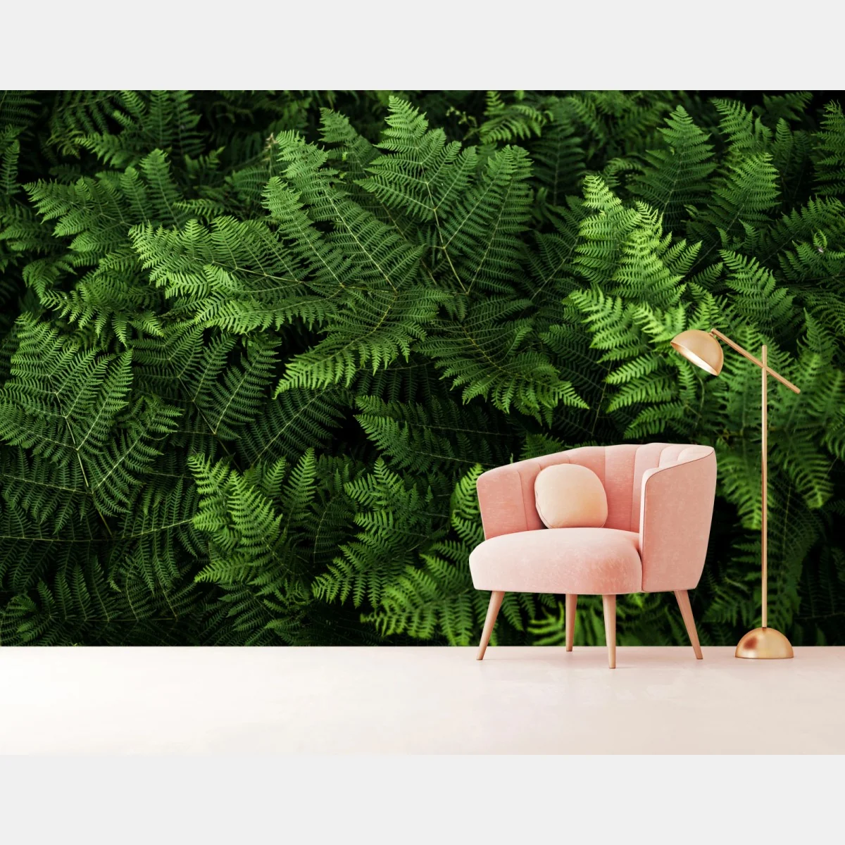 Fototapete üppiges grünes farnlaub – Wallnifity® Fototapete üppiges grünes farnlaub – Wallnifity®
