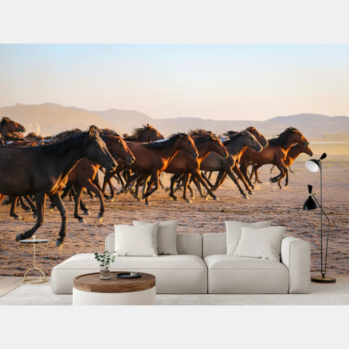 Fototapete yilki pferde galoppieren auf dem feld in Kayseri – Wallnifity® Fototapete yilki pferde galoppieren auf dem feld in Kayseri – Wallnifity®