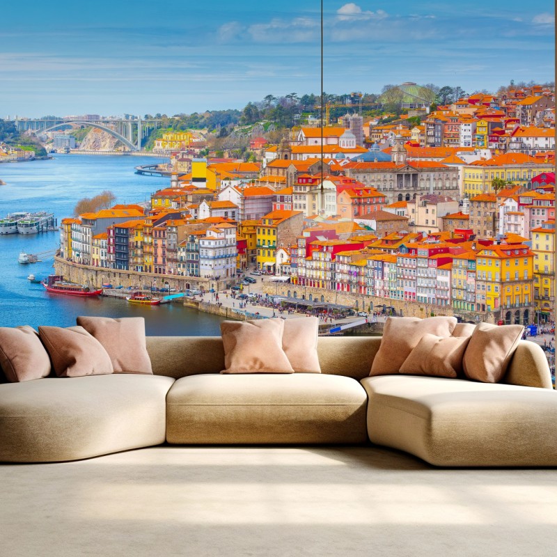 Fototapete Porto uferpanorama