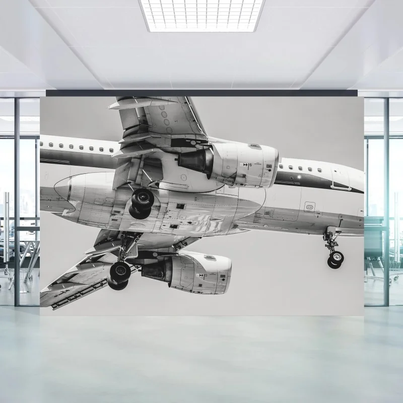 Fototapete nahaufnahme der unterseite eines flugzeugs – Wallnifity® Fototapete nahaufnahme der unterseite eines flugzeugs – Wallnifity®