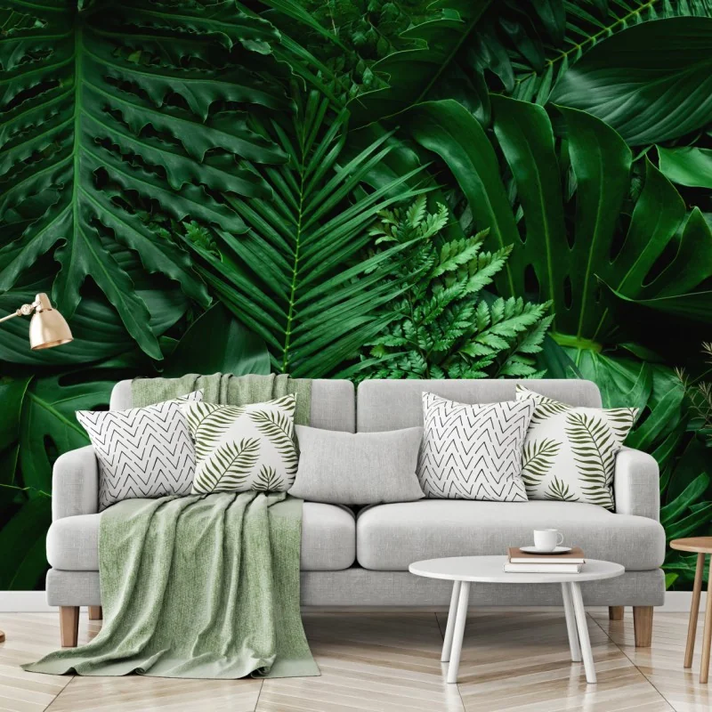 Fototapete üppige tropische blätter