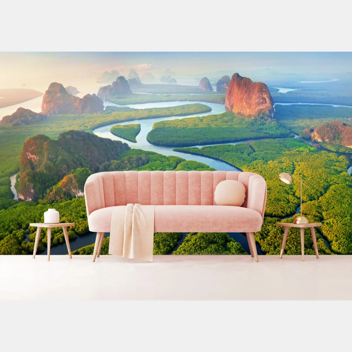 Fototapete sonnenaufgang über der Phang Nga Bucht – Wallnifity® Fototapete sonnenaufgang über der Phang Nga Bucht – Wallnifity®