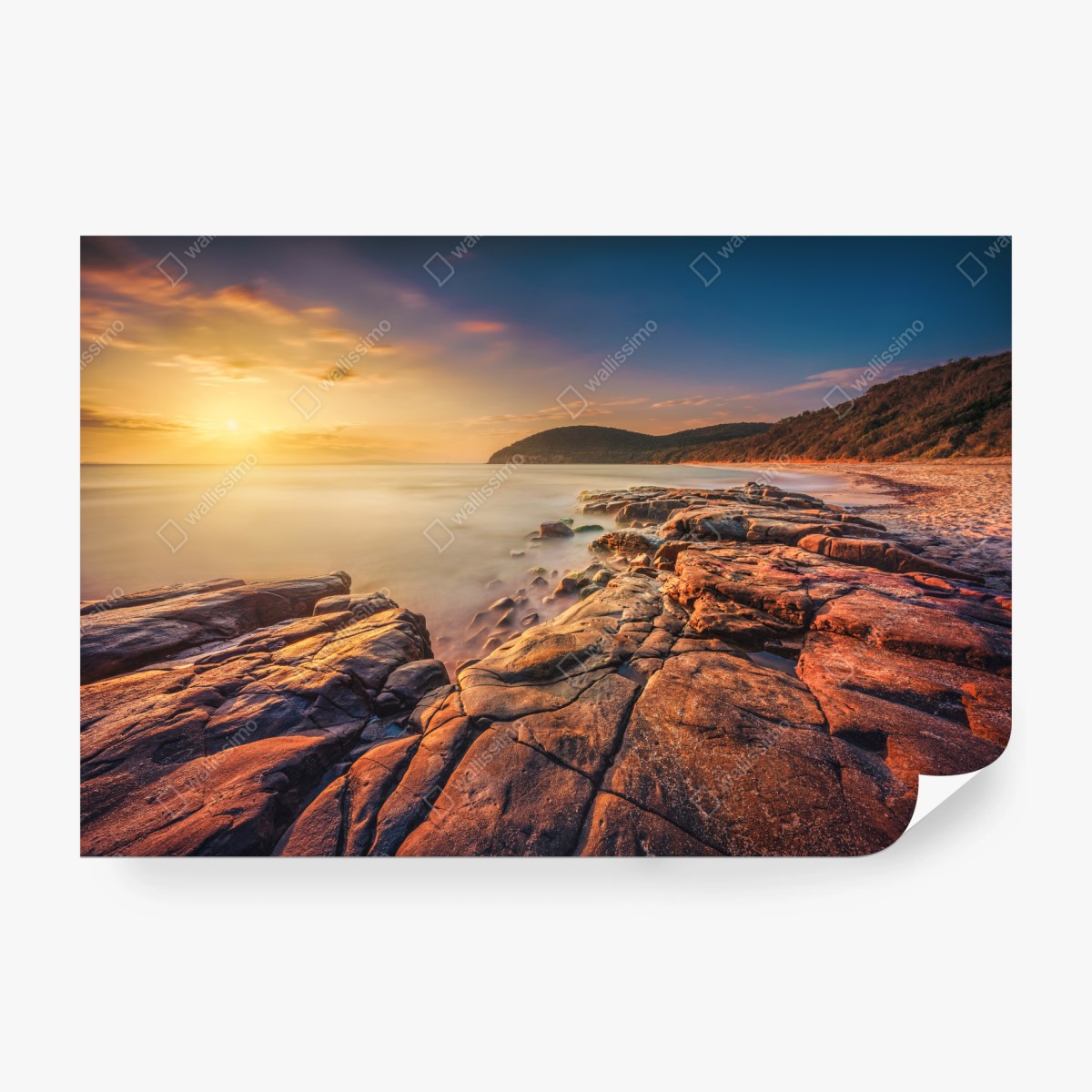 Fototapete sonnenuntergang an Cala Violina, Toskana – Wallnifity®