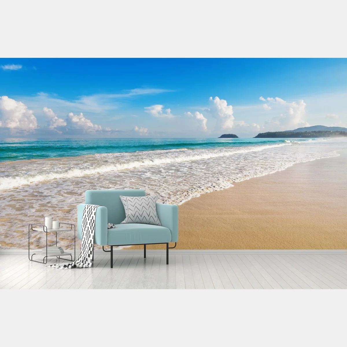 Fototapete Karon strand, Phuket: ruhige meeresansicht – Wallnifity®