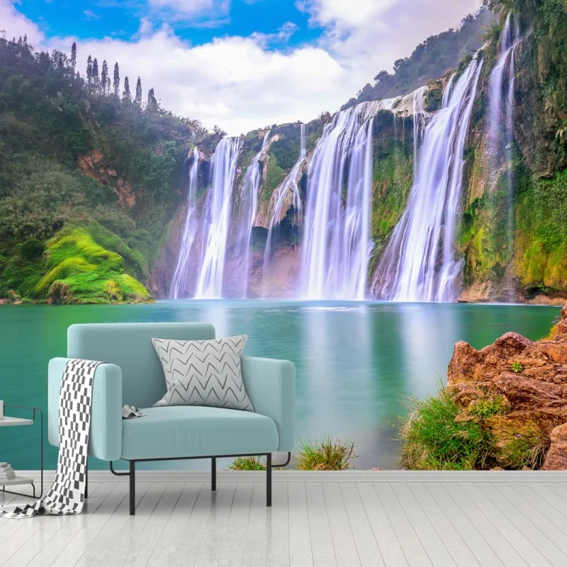 Fototapete wasserfall Jiulong in Luoping