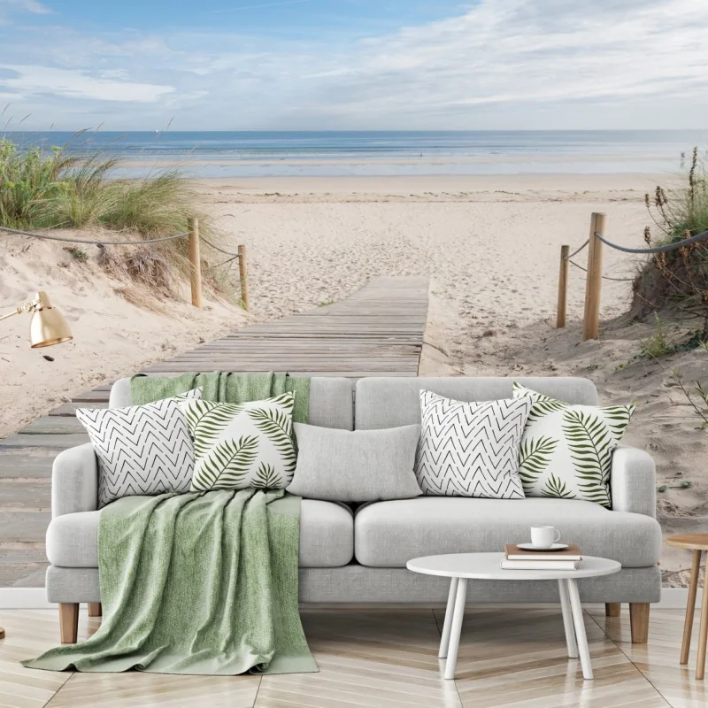 Fototapete ruhiger steg zum meer – Wallnifity®