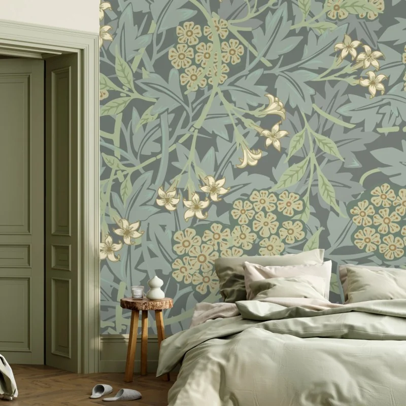 Fototapete vintage botanisches blumenmuster – Wallnifity® Fototapete vintage botanisches blumenmuster – Wallnifity®