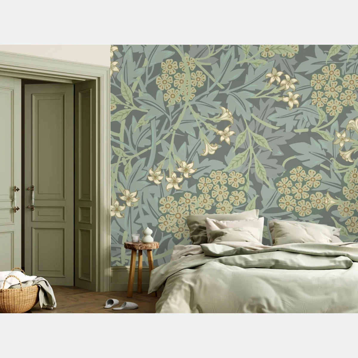 Fototapete vintage botanisches blumenmuster – Wallnifity® Fototapete vintage botanisches blumenmuster – Wallnifity®