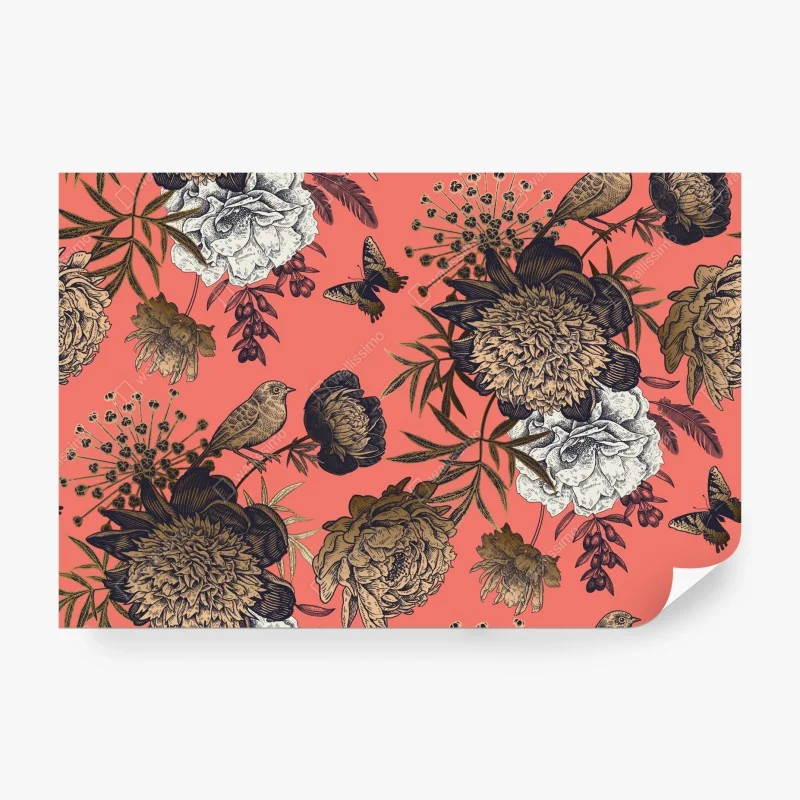 Fototapete nebliger kiefernwald aus dem Elsass – Wallnifity®