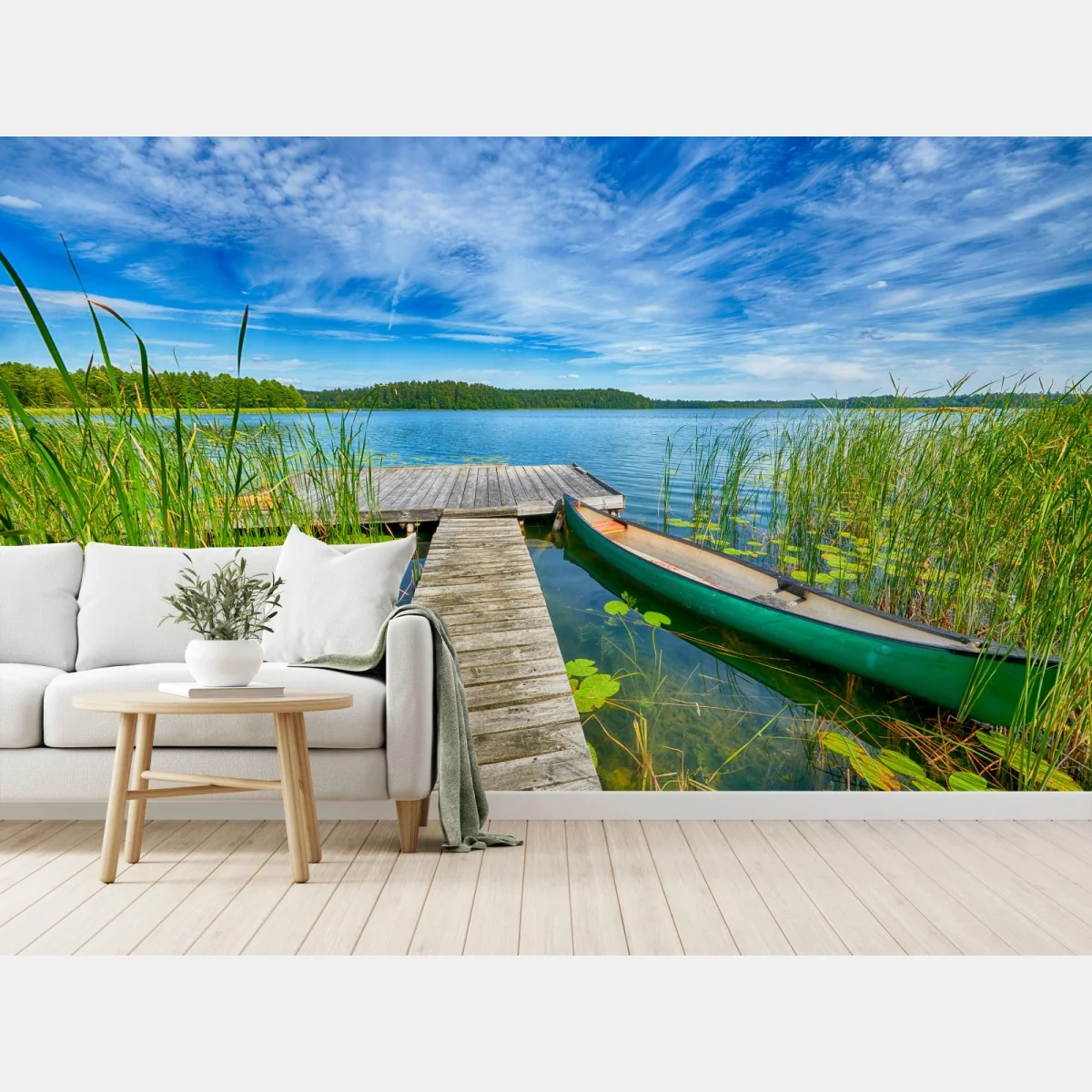 Fototapete ruhiger sommersee in Masuren – Wallnifity® Fototapete ruhiger sommersee in Masuren – Wallnifity®