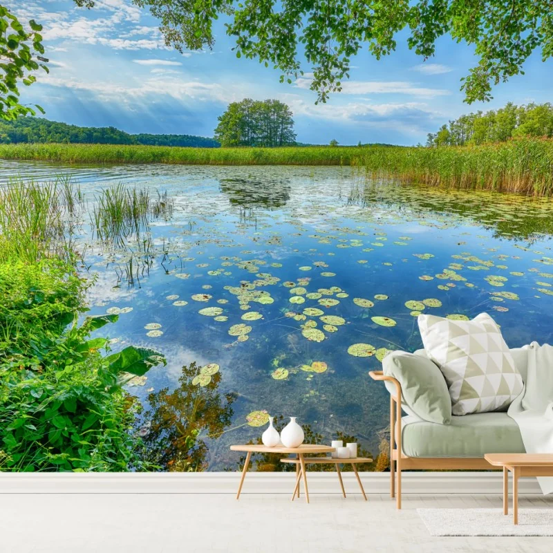 Fototapete sommer am Masurensee – Wallnifity®