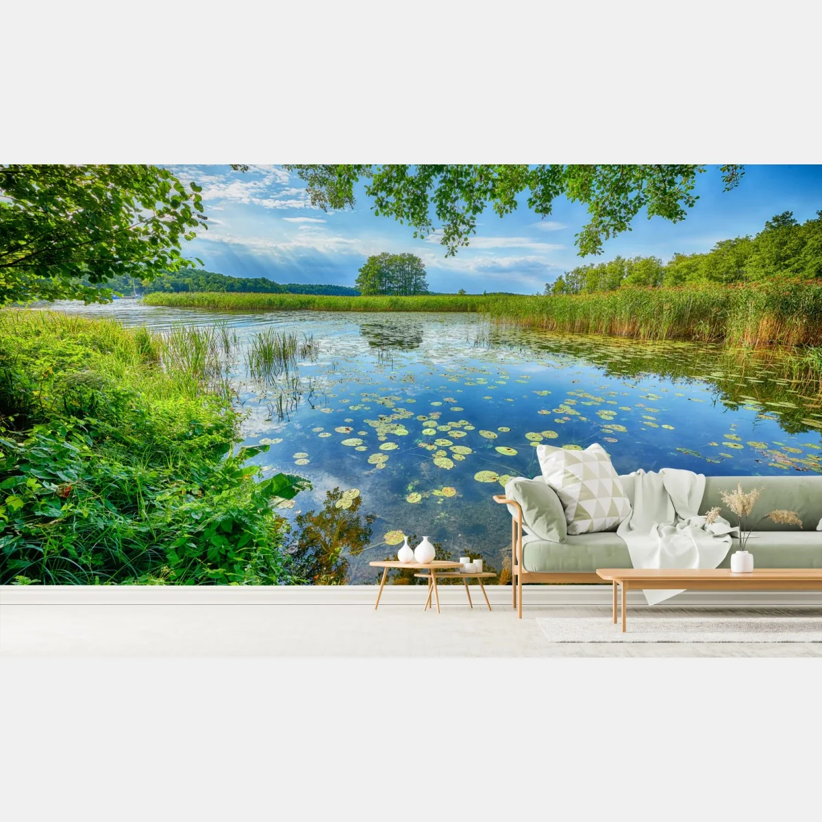 Fototapete sommer am Masurensee – Wallnifity®