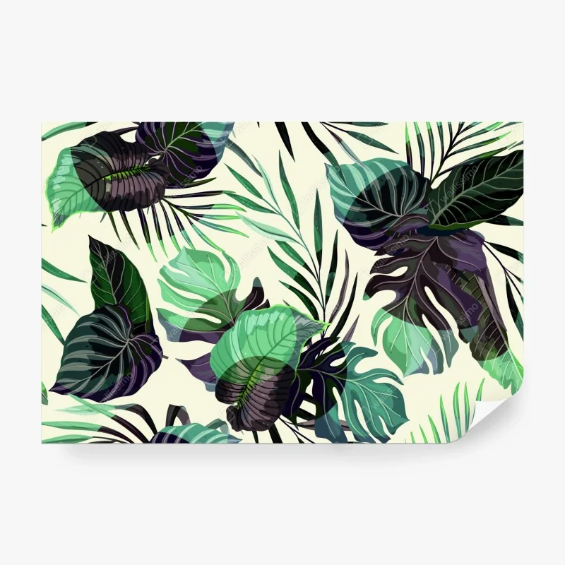 Fototapete sonnige gasse mit meerblick und balkonen – Wallnifity®