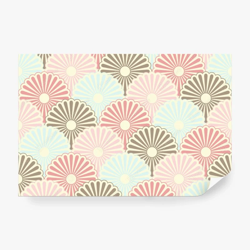 Fototapete pastelliges muschelmuster