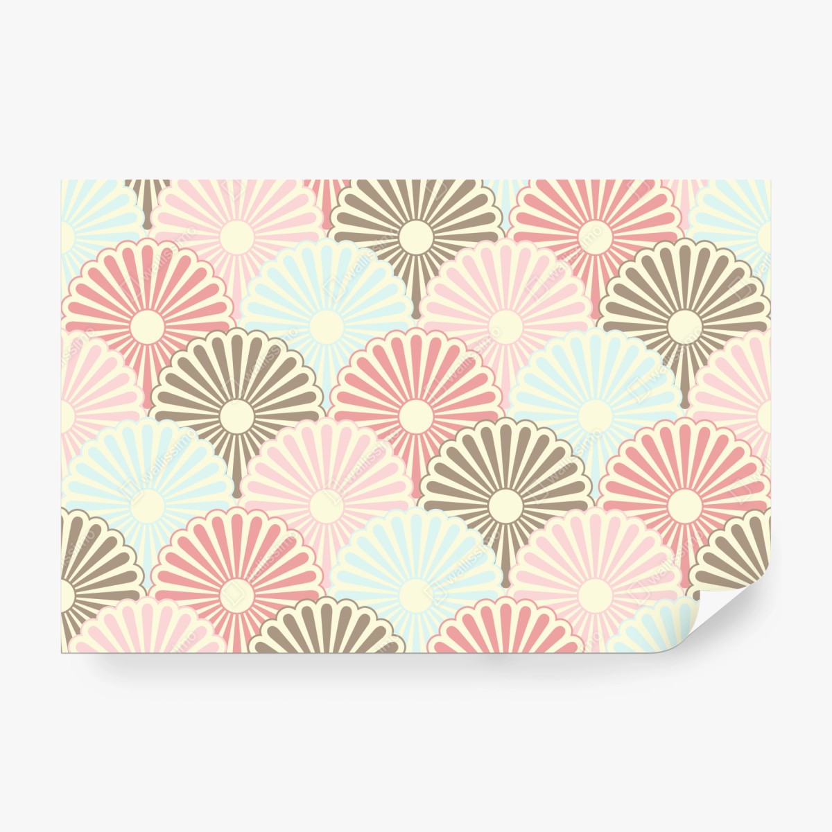 Fototapete pastelliges muschelmuster – Wallnifity®