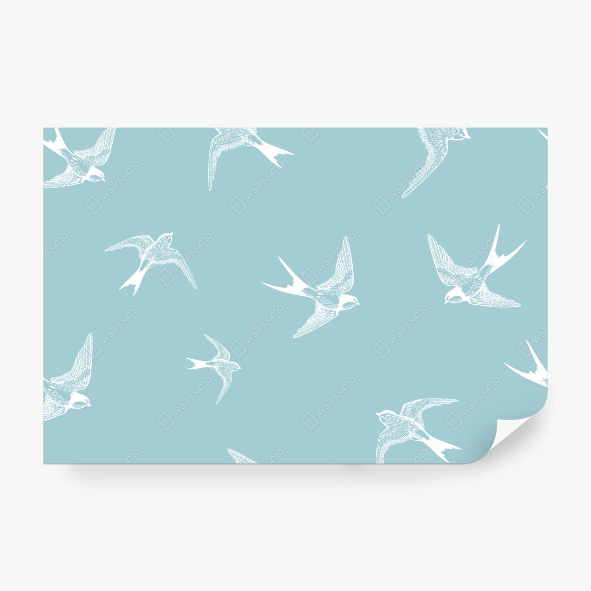 Fototapete pastell schwalben muster – Wallnifity® Fototapete pastell schwalben muster – Wallnifity®