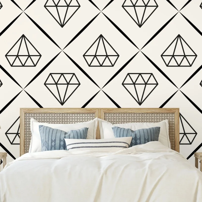 Fototapete geometrisches diamantmuster – Wallnifity® Fototapete geometrisches diamantmuster – Wallnifity®