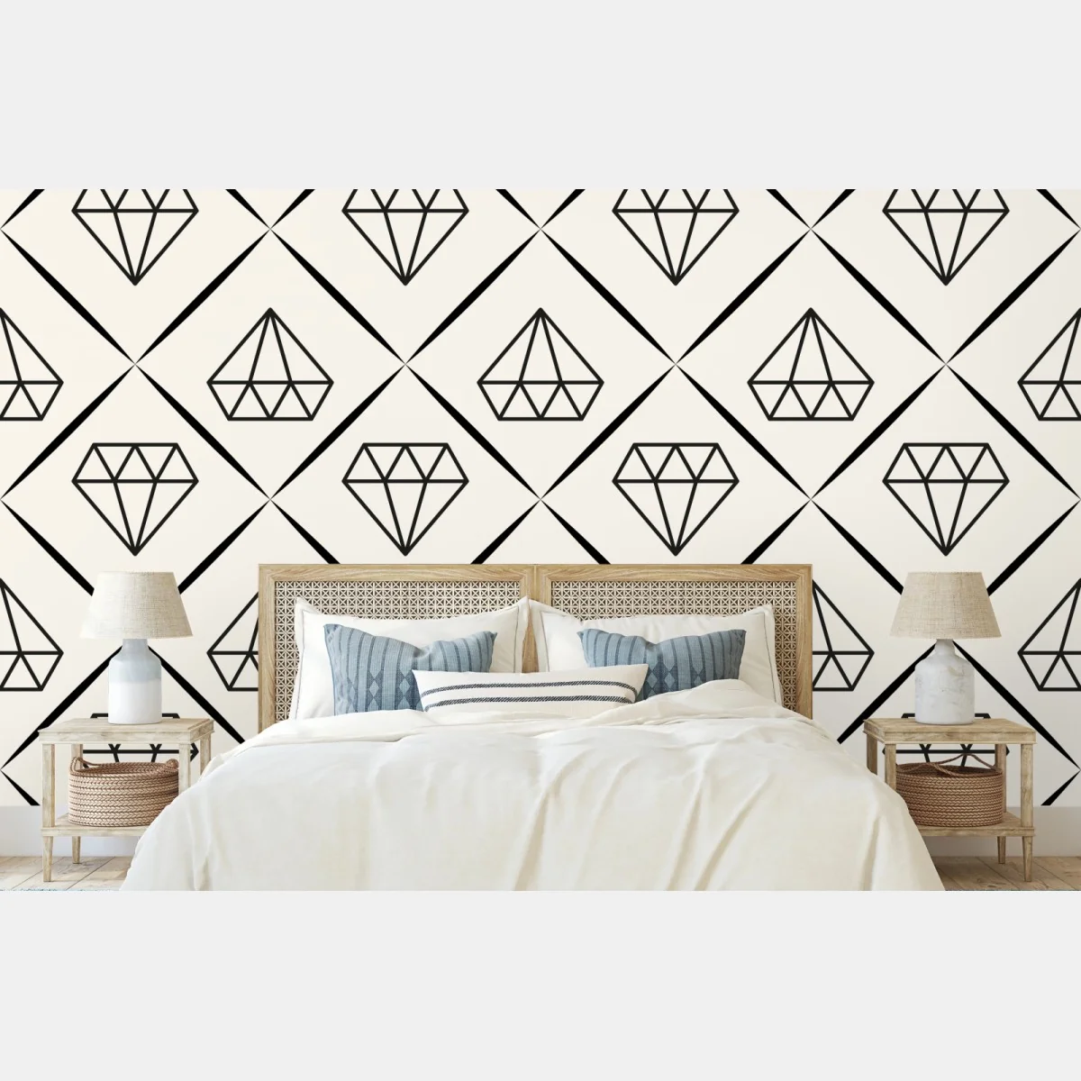 Fototapete geometrisches diamantmuster – Wallnifity® Fototapete geometrisches diamantmuster – Wallnifity®