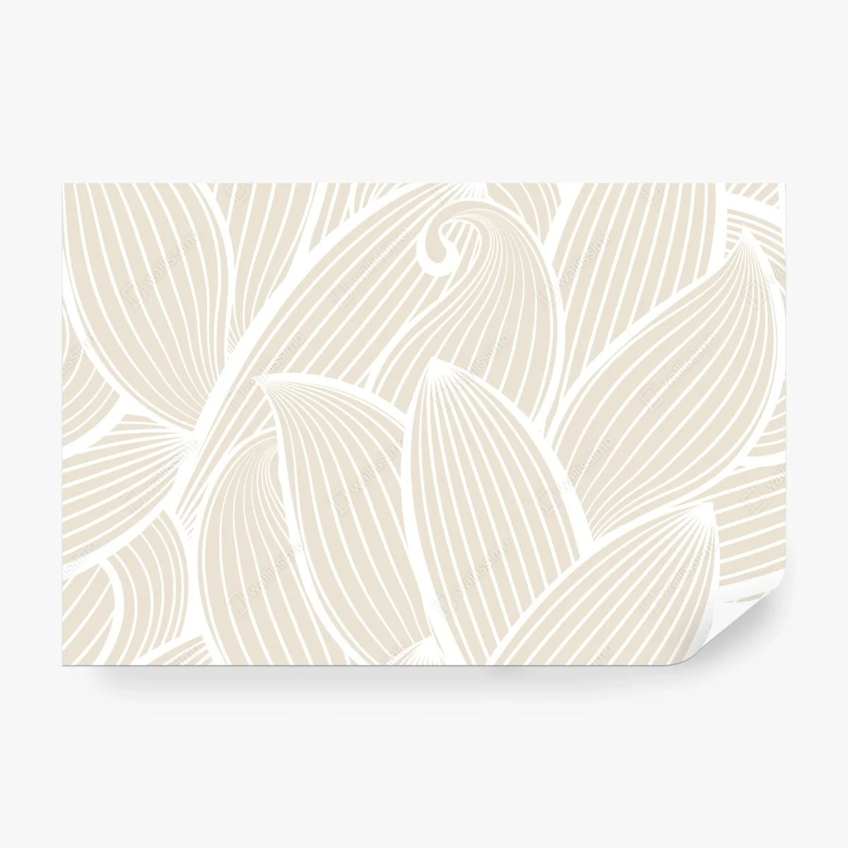 Fototapete zartes beige botanisches muster – Wallnifity® Fototapete zartes beige botanisches muster – Wallnifity®