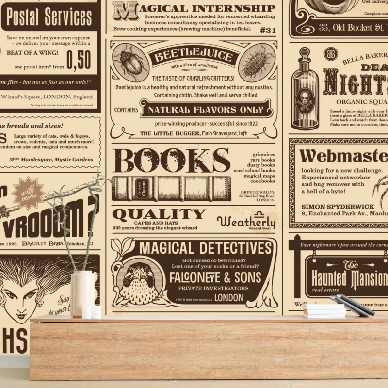 Fototapete collage alter magischer anzeigen – Wallnifity® Fototapete collage alter magischer anzeigen – Wallnifity®