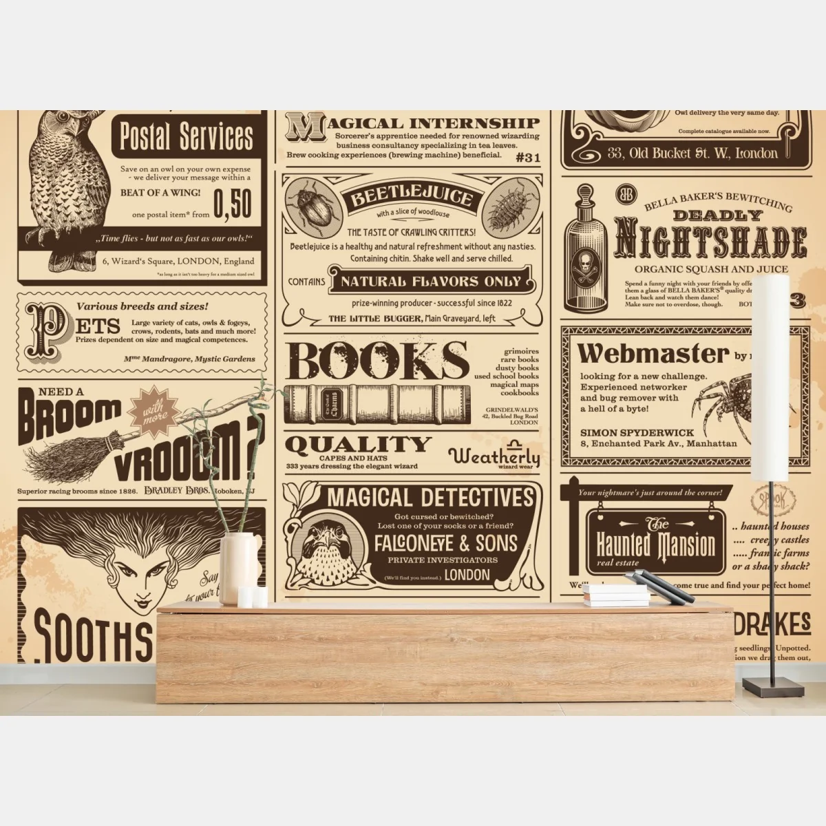 Fototapete collage alter magischer anzeigen – Wallnifity® Fototapete collage alter magischer anzeigen – Wallnifity®