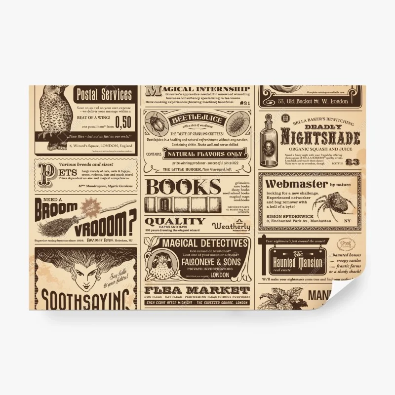 Fototapete collage alter magischer anzeigen – Wallnifity® Fototapete collage alter magischer anzeigen – Wallnifity®