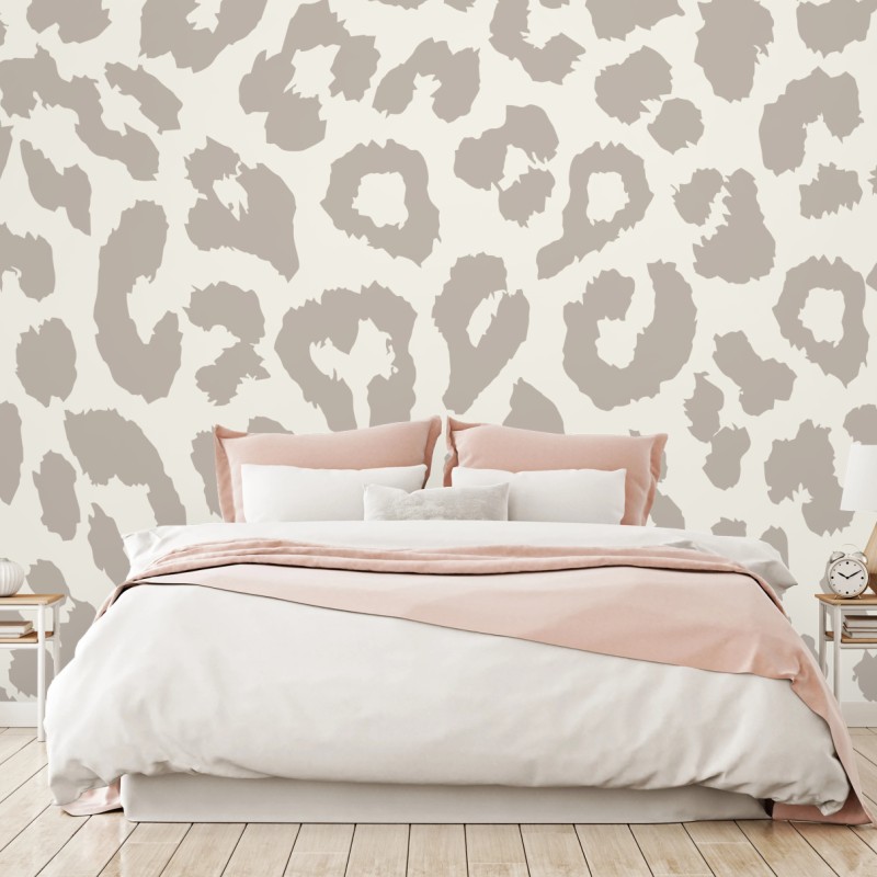 Fototapete neutrales beiges leopardenmuster – Wallnifity®