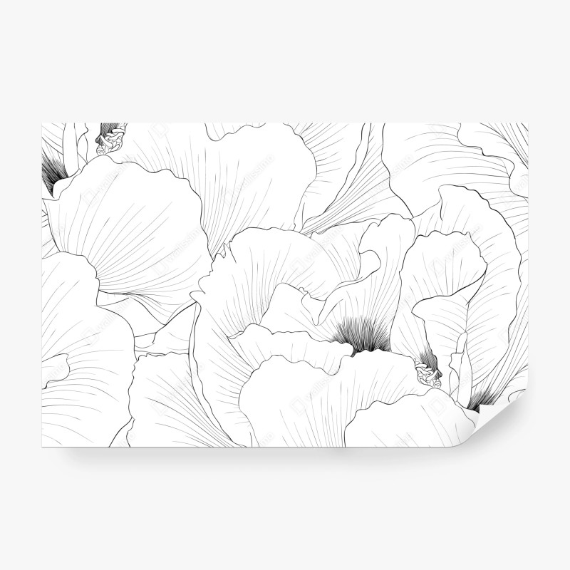 Fototapete gold-schwarzer marmorwirbel – Wallnifity®