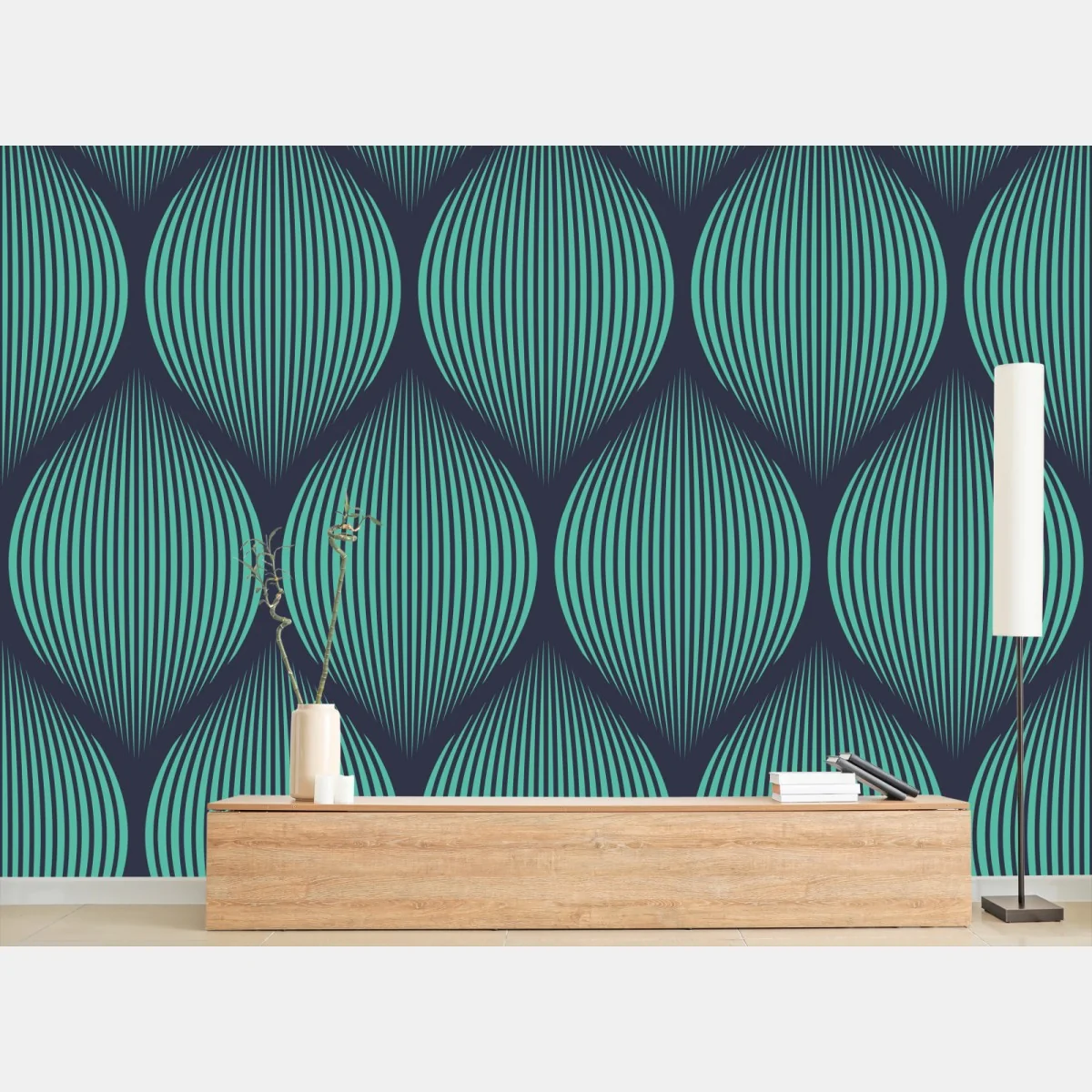 Fototapete türkis geometrisches tropfenmuster – Wallnifity® Fototapete türkis geometrisches tropfenmuster – Wallnifity®