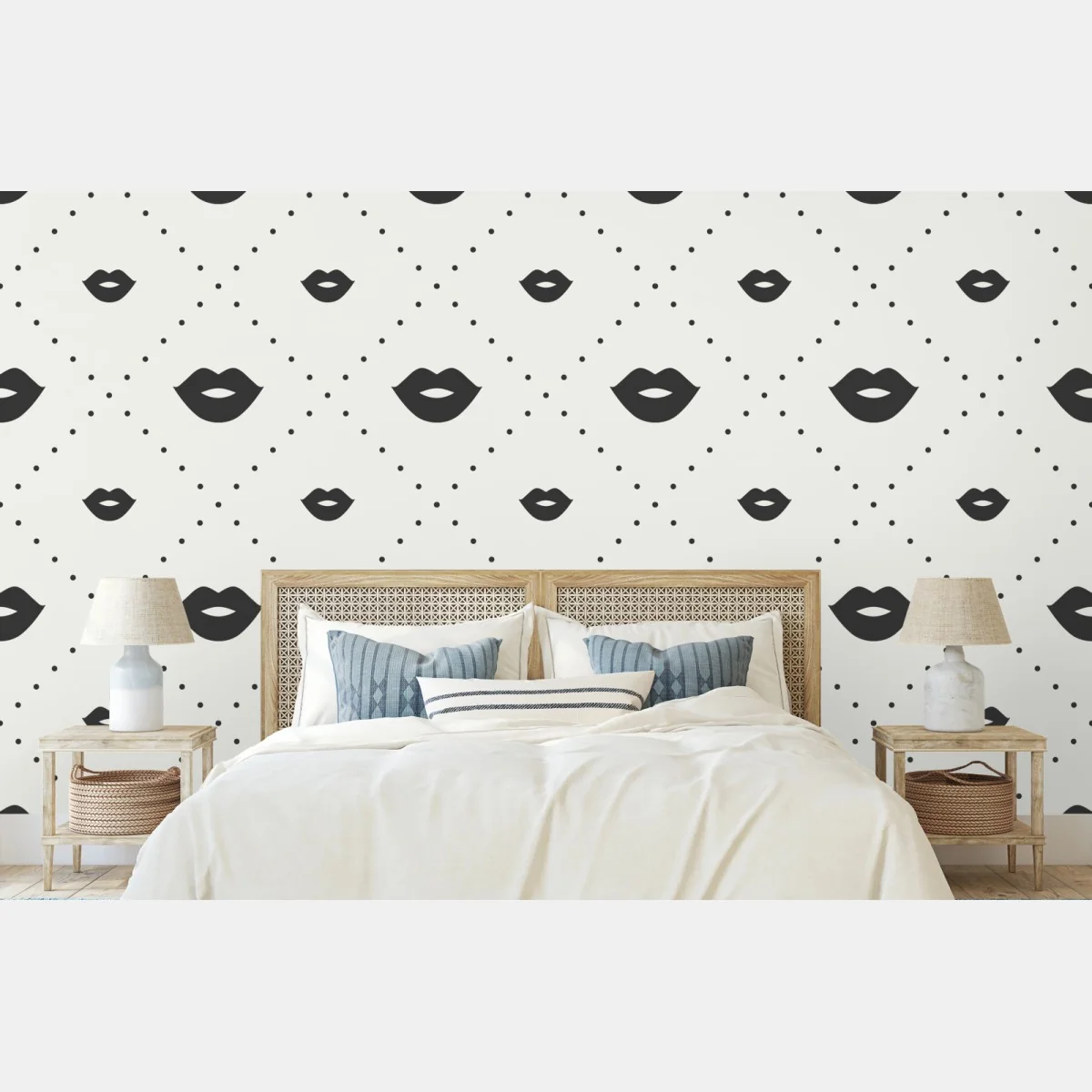 Fototapete minimalistisches monochromes lippenmuster – Wallnifity® Fototapete minimalistisches monochromes lippenmuster – Wallnifity®