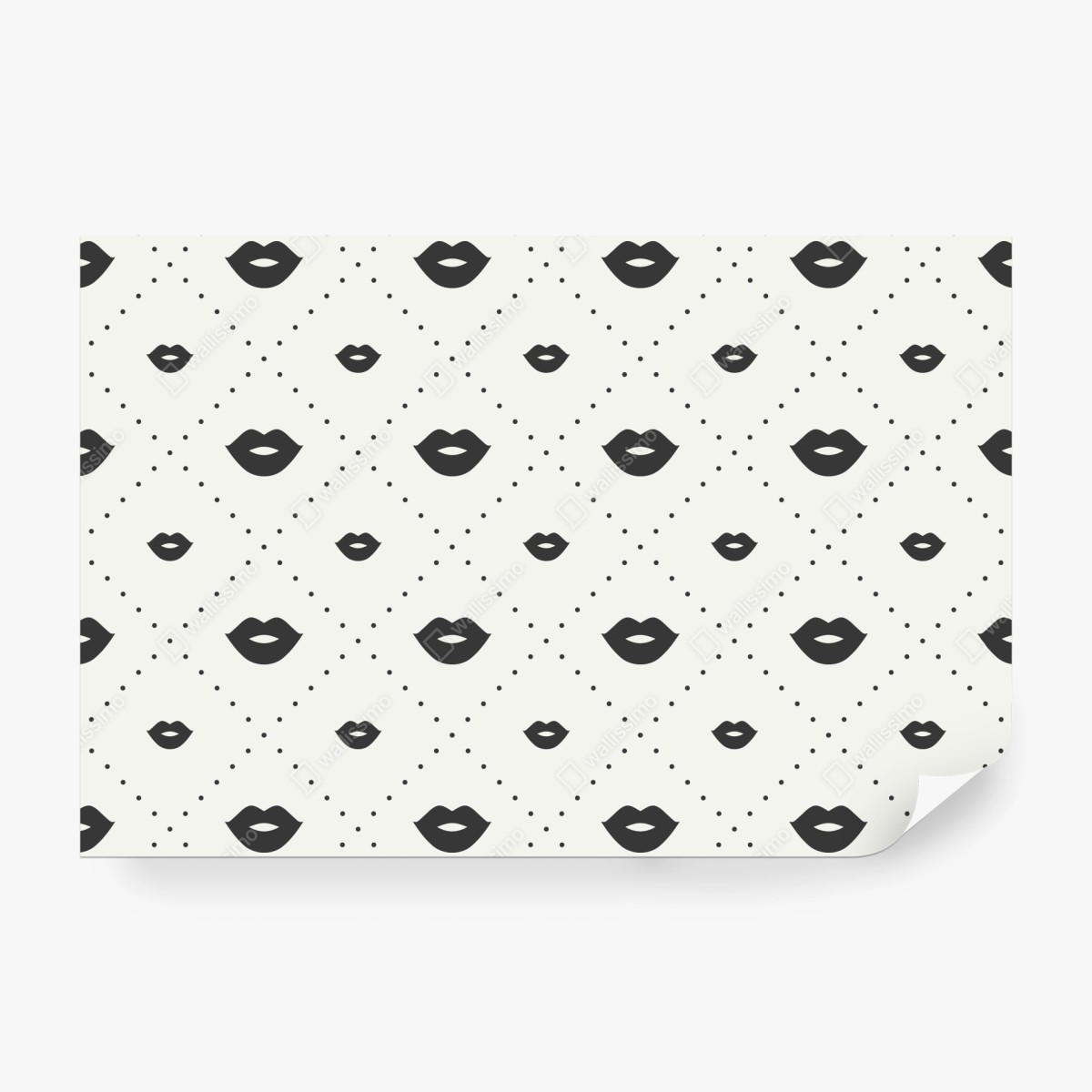 Fototapete minimalistisches monochromes lippenmuster – Wallnifity® Fototapete minimalistisches monochromes lippenmuster – Wallnifity®