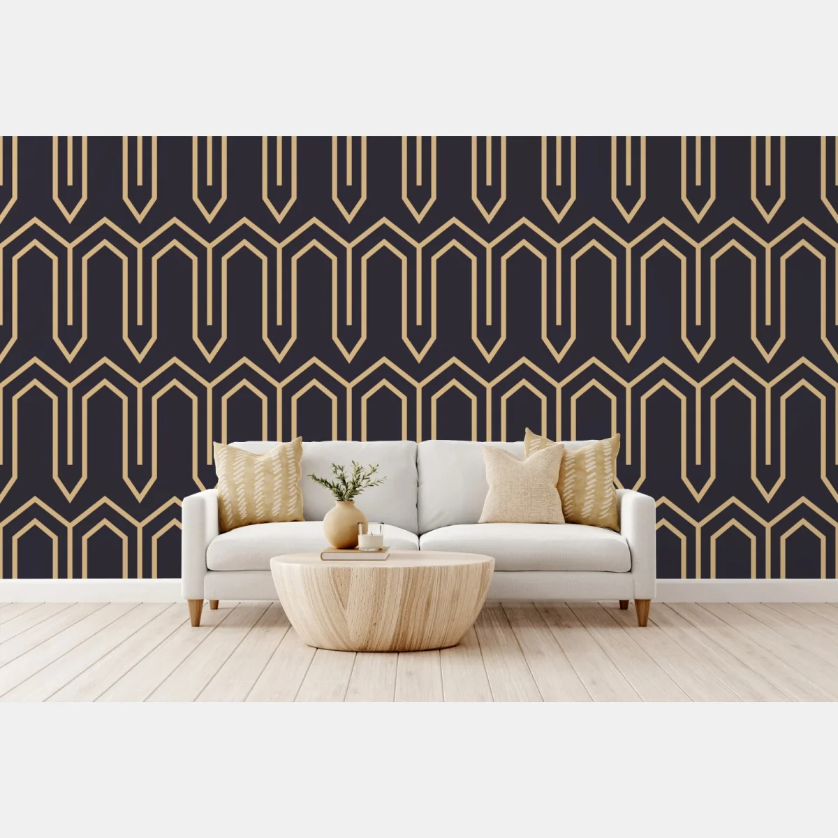 Fototapete art deco geometrisches muster in gold und schwarz – Wallnifity® Fototapete art deco geometrisches muster in gold und schwarz – Wallnifity®