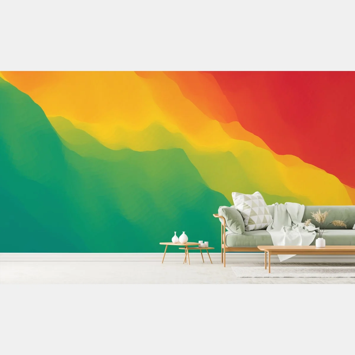 Fototapete kräftiger geschichteter bergverlauf – Wallnifity® Fototapete kräftiger geschichteter bergverlauf – Wallnifity®