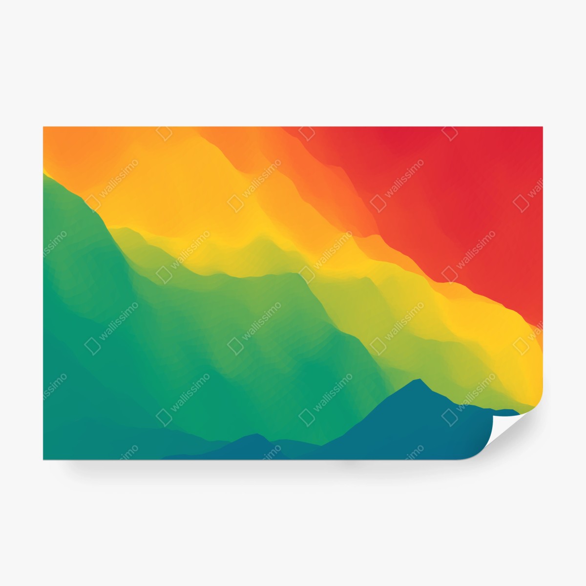 Fototapete kräftiger geschichteter bergverlauf – Wallnifity® Fototapete kräftiger geschichteter bergverlauf – Wallnifity®