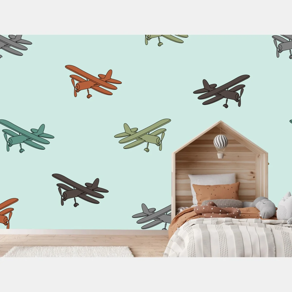 Fototapete muster mit doppeldeckern auf türkisgrund – Wallnifity® Fototapete muster mit doppeldeckern auf türkisgrund – Wallnifity®