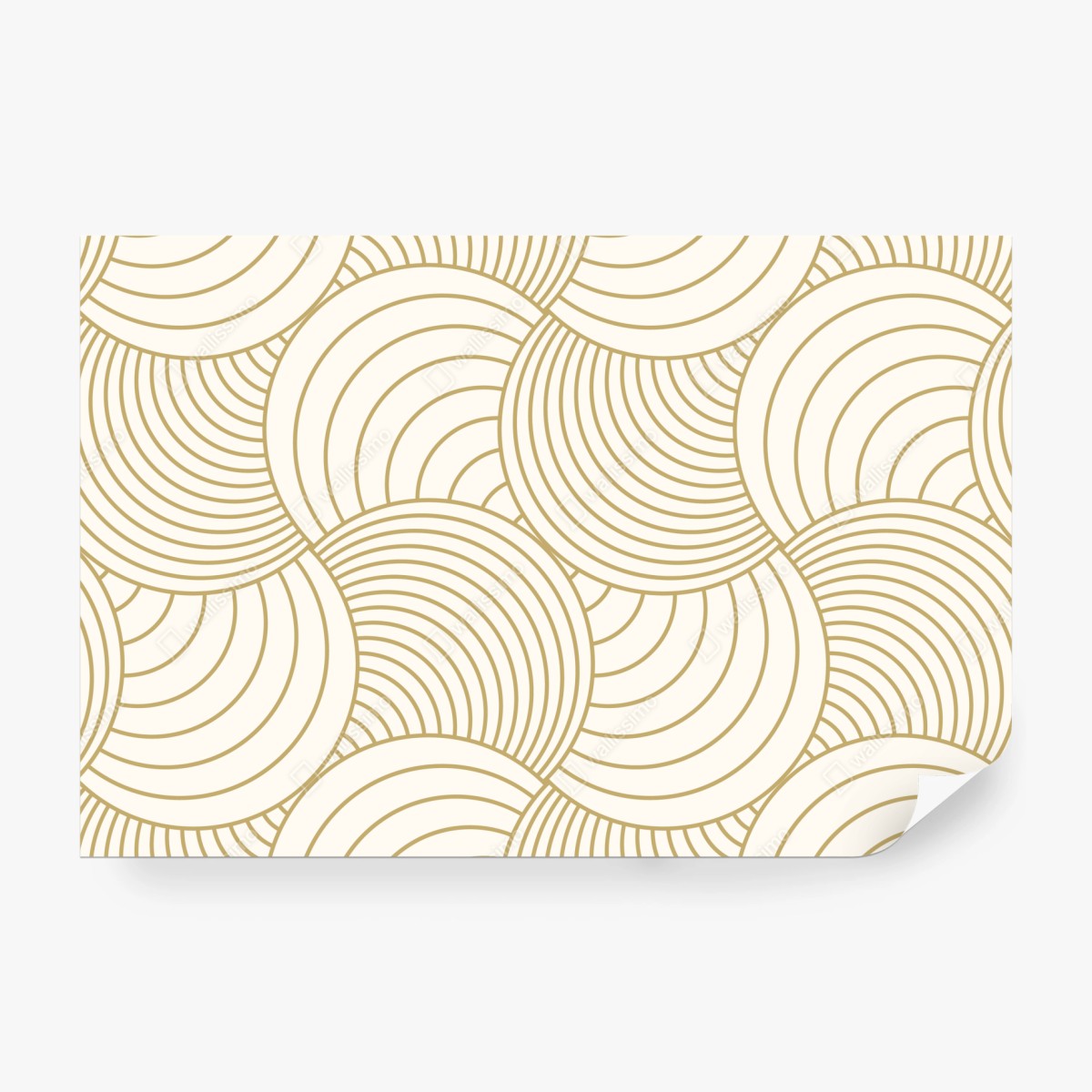 Fototapete goldenes art deco kreismuster – Wallnifity® Fototapete goldenes art deco kreismuster – Wallnifity®