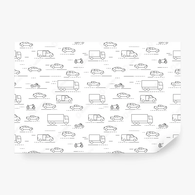 Fototapete buntes burger-muster mit zutaten – Wallnifity®