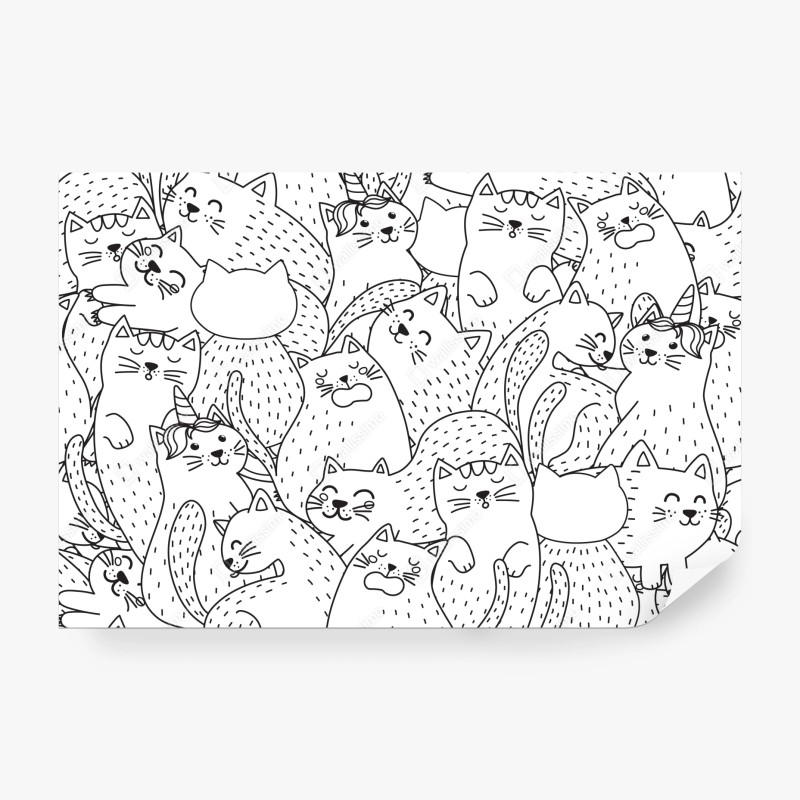 Fototapete tropische dschungel-wildtierszene – Wallnifity®