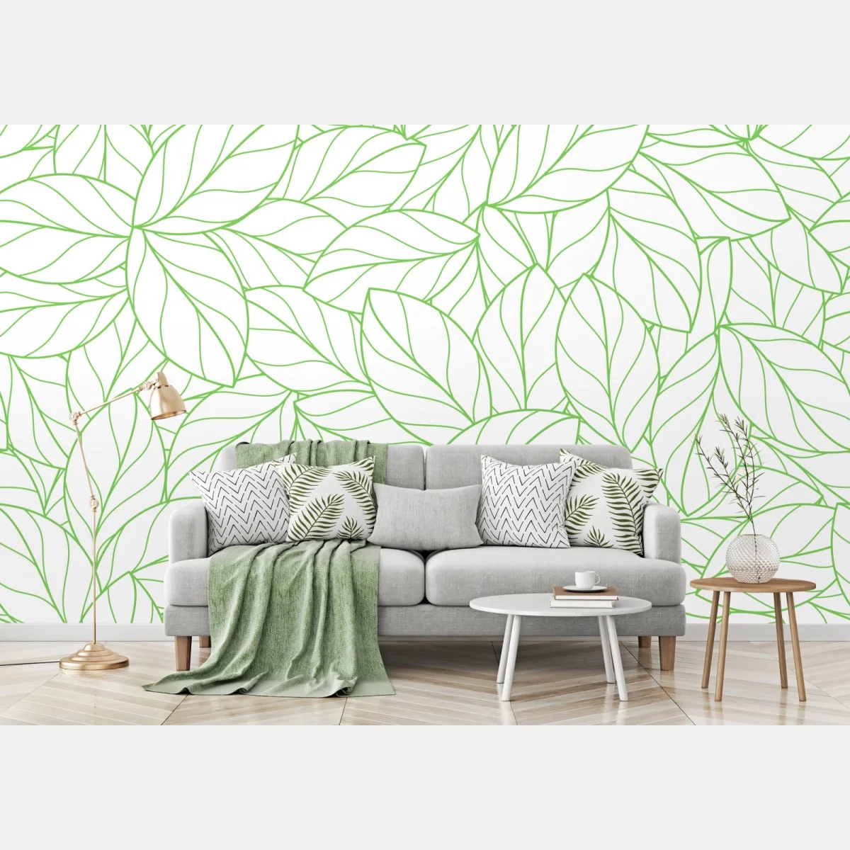 Fototapete grünes blattmuster – Wallnifity® Fototapete grünes blattmuster – Wallnifity®