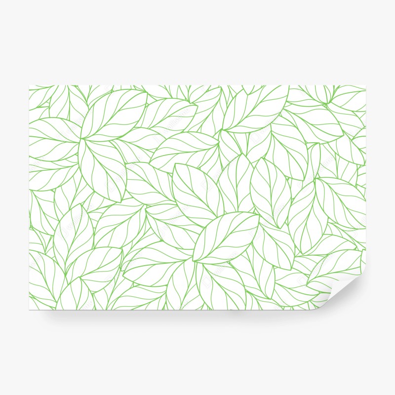 Fototapete grünes blattmuster