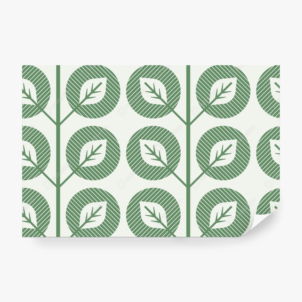 Fototapete grünes geometrisches blattmuster – Wallnifity® Fototapete grünes geometrisches blattmuster – Wallnifity®