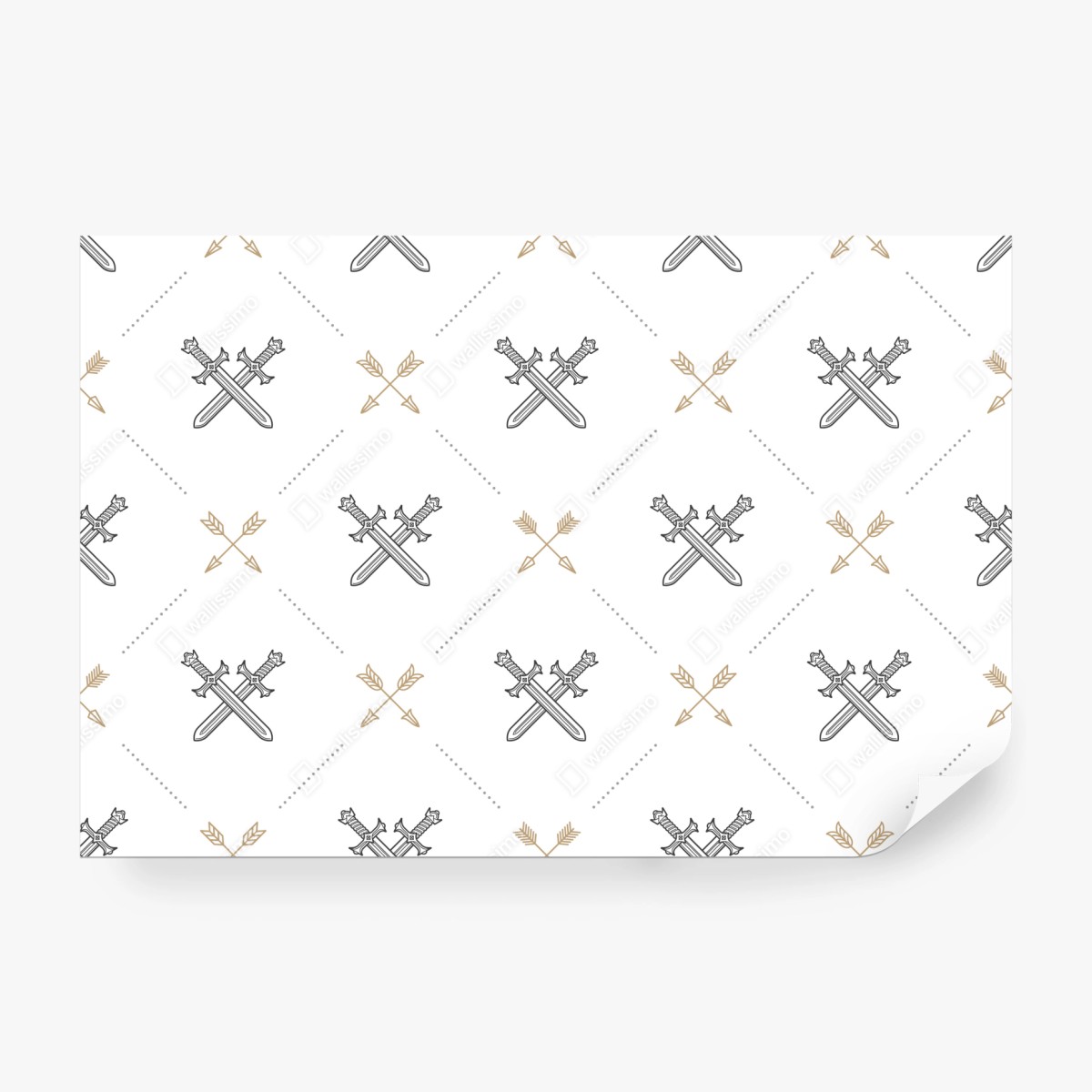 Fototapete muster mit gekreuzten schwertern und pfeilen – Wallnifity® Fototapete muster mit gekreuzten schwertern und pfeilen – Wallnifity®