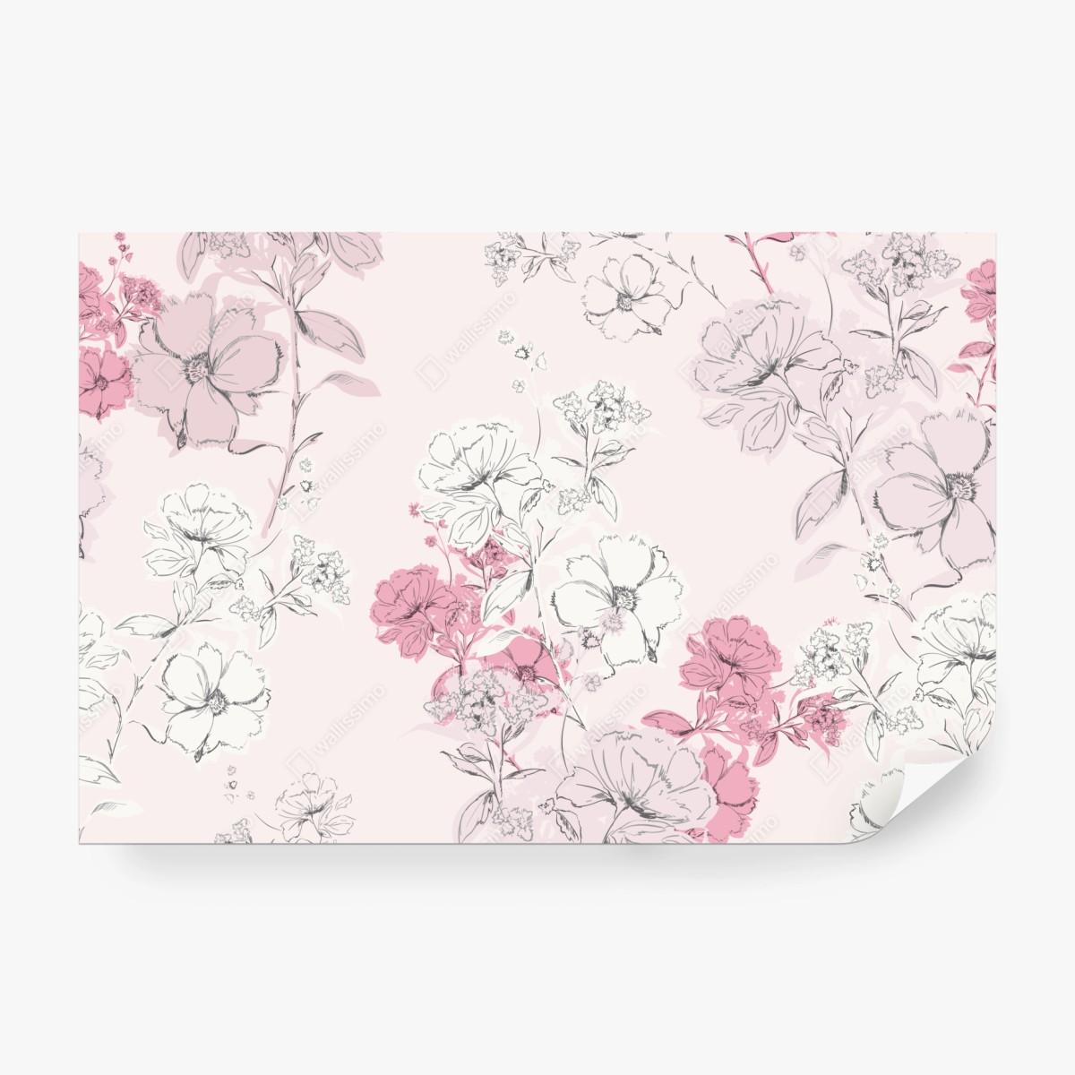 Fototapete zartes rosa blumenmuster – Wallnifity® Fototapete zartes rosa blumenmuster – Wallnifity®