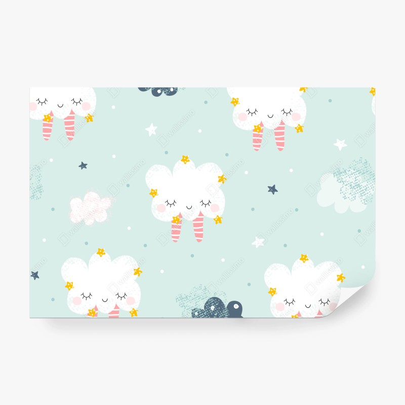 Fototapete tropischer sonnenuntergang mit palmen – Wallnifity®