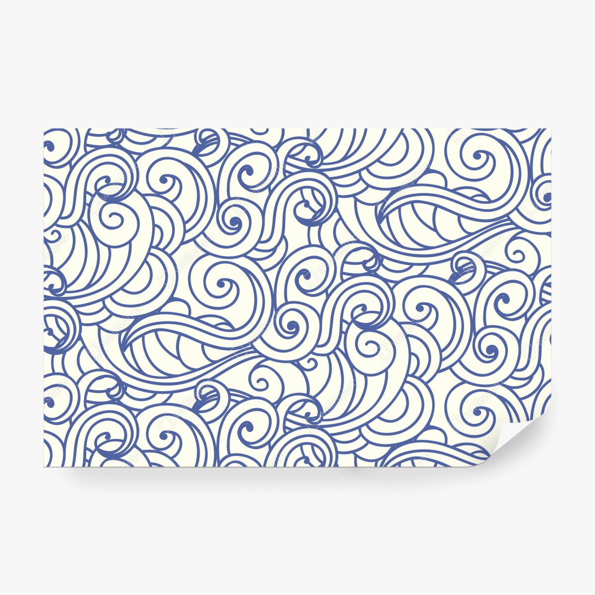 Fototapete nahtloses blaues wirbelmuster – Wallnifity® Fototapete nahtloses blaues wirbelmuster – Wallnifity®