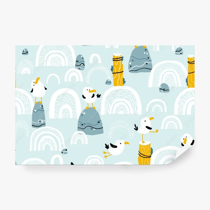 Fototapete tropischer kokos-ananas-cocktail am strand bei sonnenuntergang – Wallnifity®