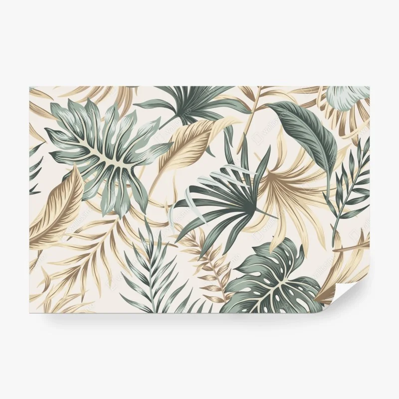 Fototapete tropisches botanisches blättermuster